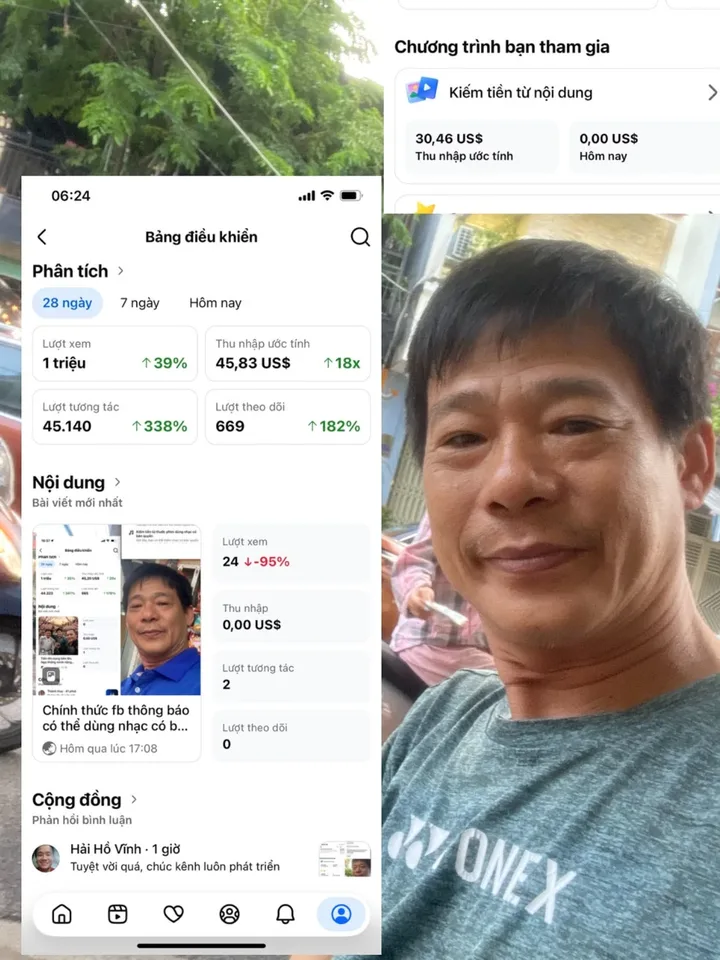 Số liệu Facebook của kênh Học viên CoMaker